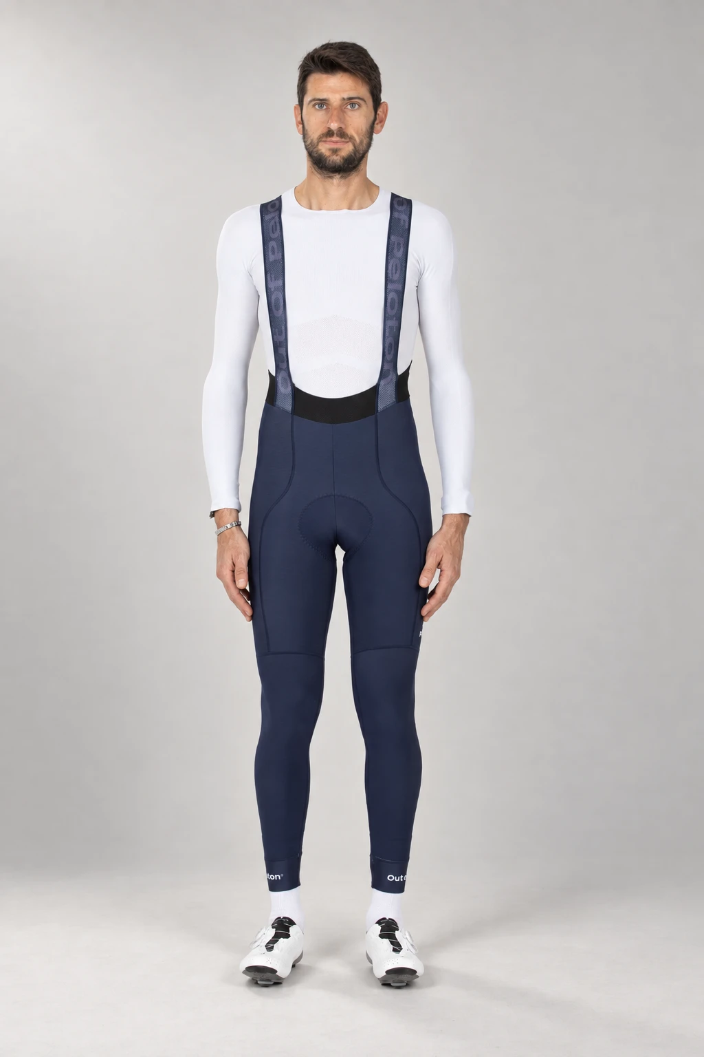 Altum Thermal Tights in Deep Blue, studio front view