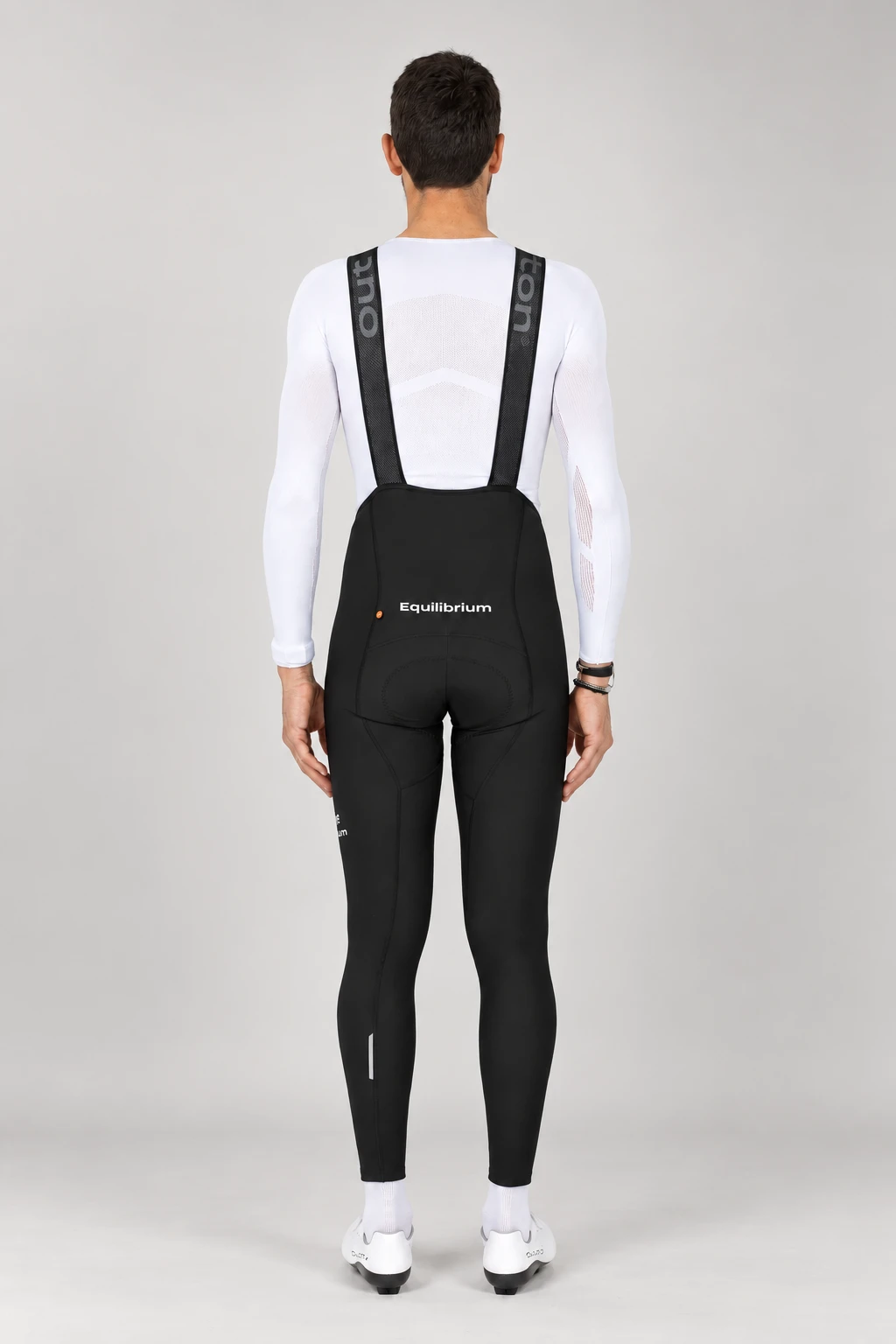 Equilibrium Thermal Tights in black, studio rear view