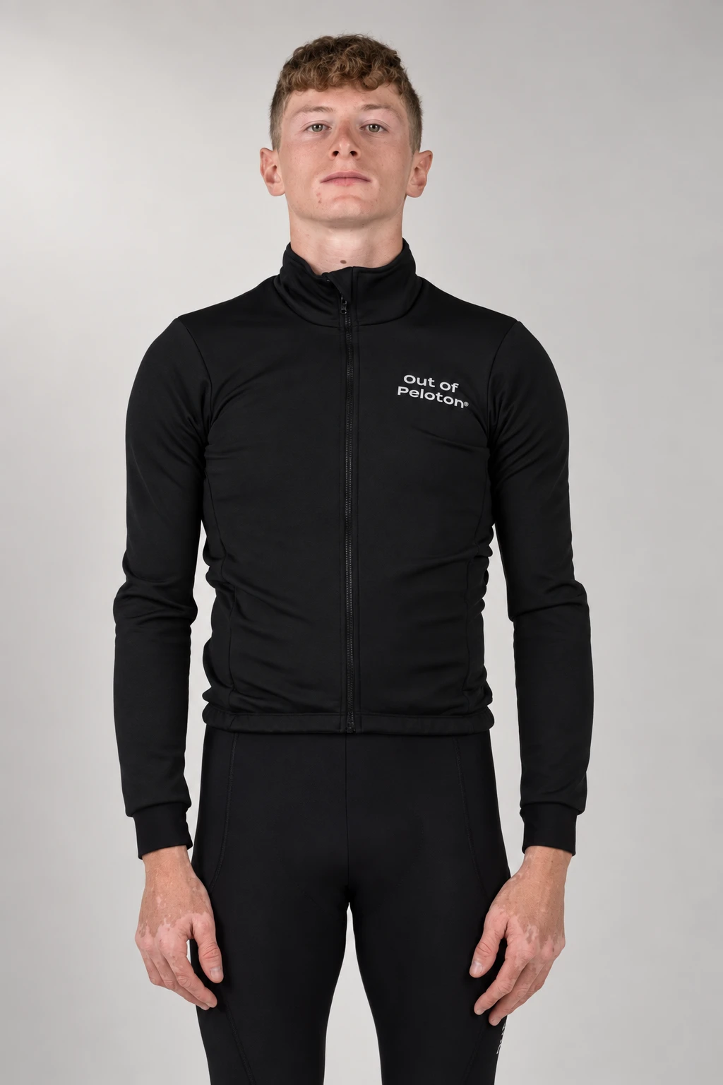 Pro Team Thermal Jacket in Black, studio front view